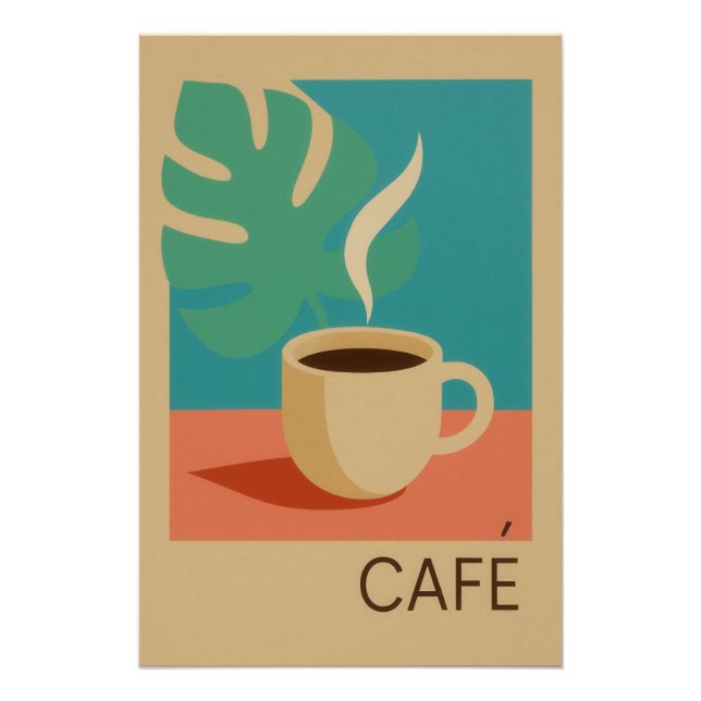Poster Café tropical (Devant)