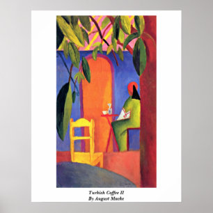 Poster Café Turc (Ii) D'Août Macke