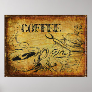 Poster café Vintage