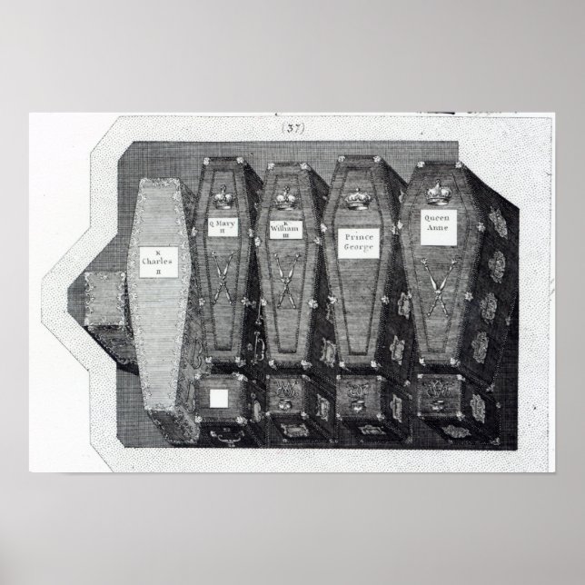 Poster Cafés royaux à l'abbaye de Westminster (Devant)