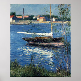 Poster Caillebotte - Bateau À L'Amarrage Sur La Seine