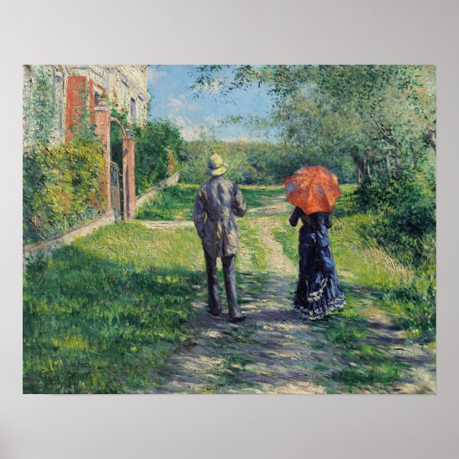 Poster Caillebotte - Chemin 1881 (Devant)