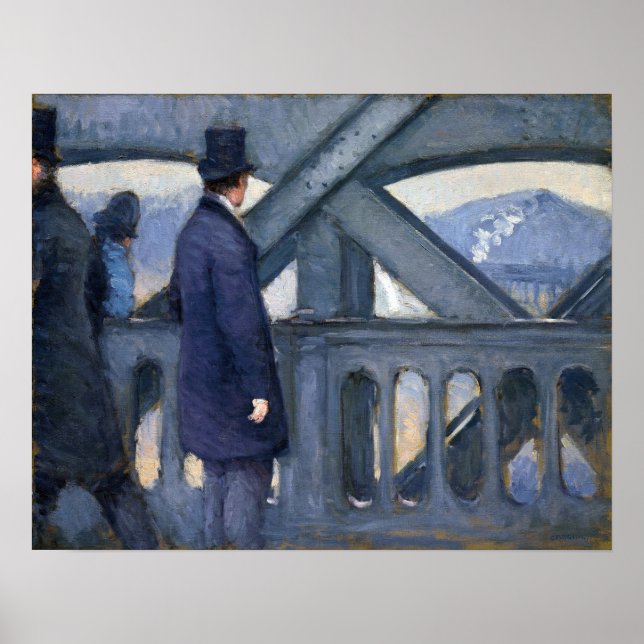 Poster Caillebotte - Croquis Du Pont De L'Europe (Devant)