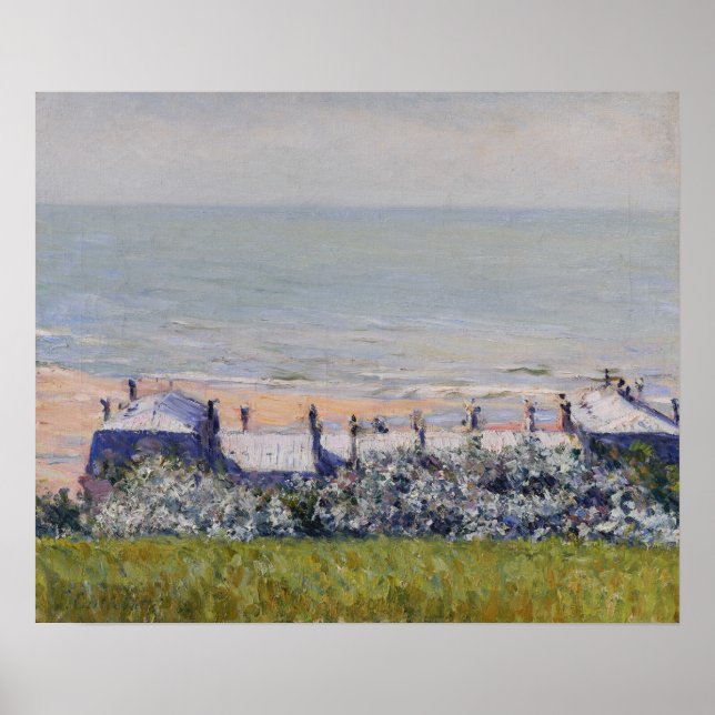 Poster Caillebotte - Les toits de l'Hôtel Des Roches N... (Devant)