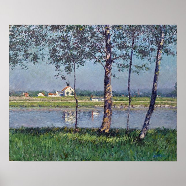 Poster Caillebotte - Rive De La Seine Chez Gennevilliers (Devant)