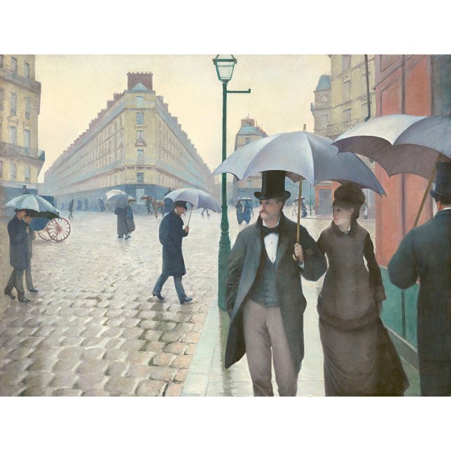 Poster Caillebotte rue Paris par temps pluvieux CC0706 (Créateur téléchargé)
