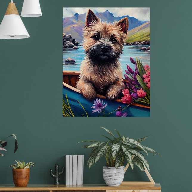 Poster Cairn Terrier sur une pagaie : Une aventure Pittor (Salon 1)