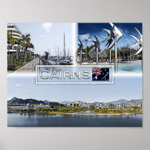 Poster Cairns - Queensland - Australie - Mosaic -