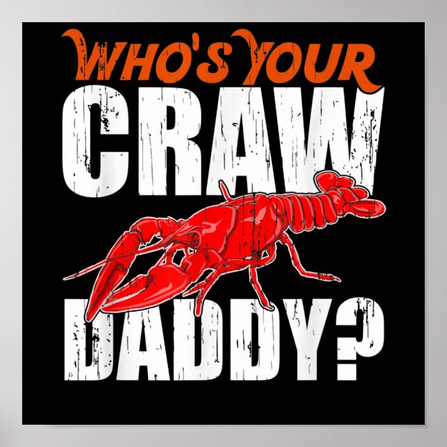 Poster Cajun Crawfish Crawdaddy Crayfish Cadeau Lover (Devant)