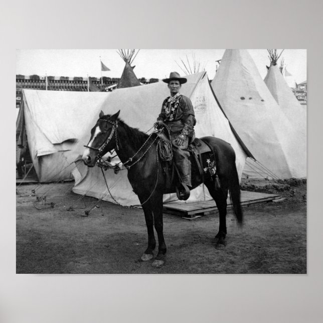Poster Calamité Jane à cheval (Devant)