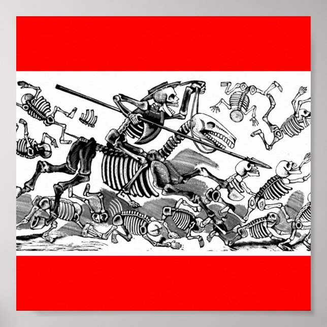 Poster "Calavera de Don Quichotte" vers le début des anné (Devant)