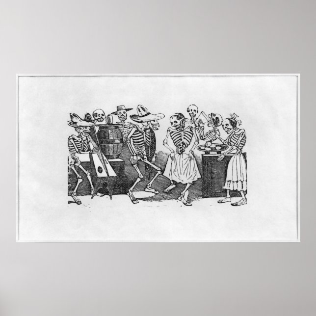 Poster Calavera du jarabe d'outretombe' (Devant)