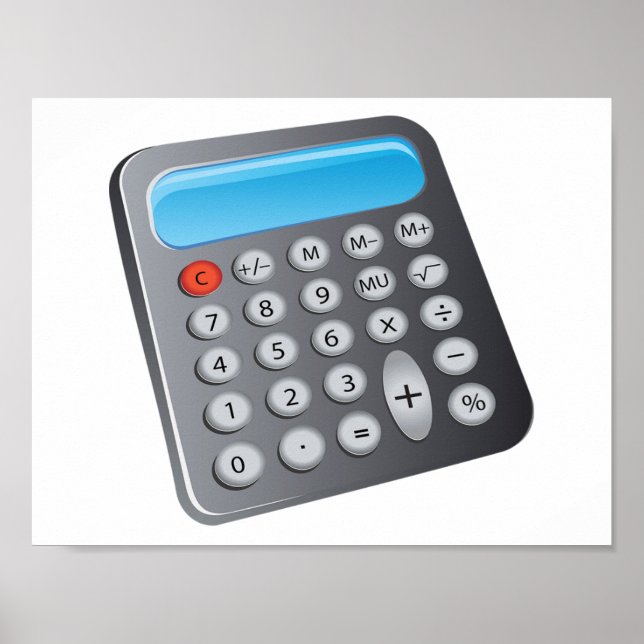 Poster Calculatrice (Devant)