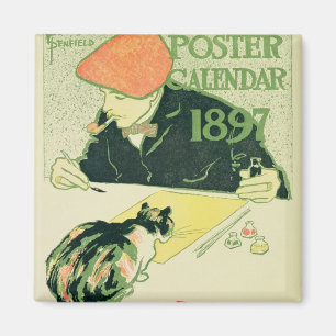 Poster Calendar, pub. von R.H. Russell & Son, 1897 Magnet