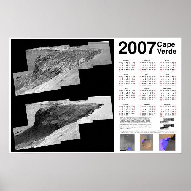 Poster Calendrier 2007 Cap-Vert (Mars) (Devant)