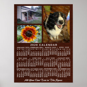Poster Calendrier 2020 (voir description pour nouvelle ve