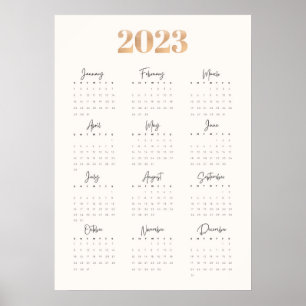Poster Calendrier 2023