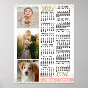 Poster Calendrier 2023 (Voir la description pour la versi