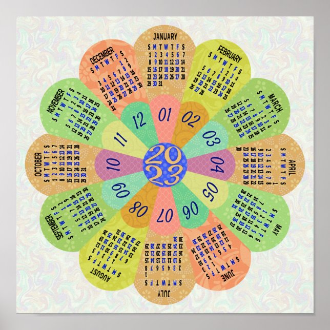 Poster Calendrier 2023 (Voir la description pour la versi (Devant)