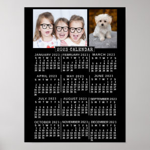 Poster Calendrier 2023 (Voir la description pour la versi
