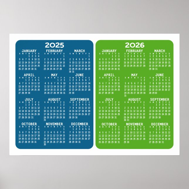 Poster Calendrier 2025 2026 - Minimum de base 2 ans (Devant)