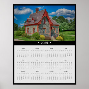 Poster Calendrier 2025 Maison Saint-Pierre au mur mariste