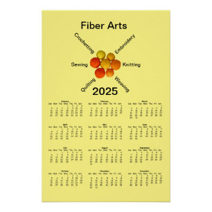 Poster Calendrier - Billes en Fer Arts 2025