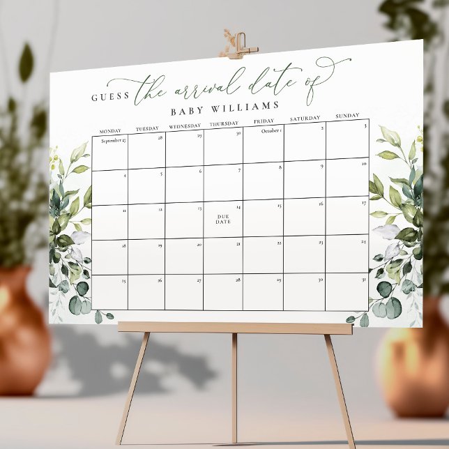 Poster Calendrier de Détermination de la Date Prévue de l (Créateur téléchargé)