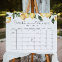 Calendrier de devinette de date prévue Citron Post