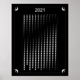 Poster Calendrier de la Lune Noire 2021