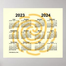 Poster Calendrier de l'année scolaire 2023-2024 des jours