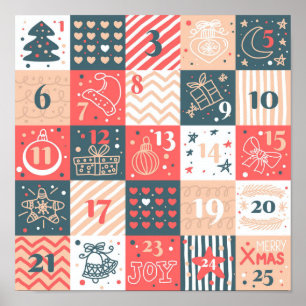 Poster Calendrier de l'arrivée