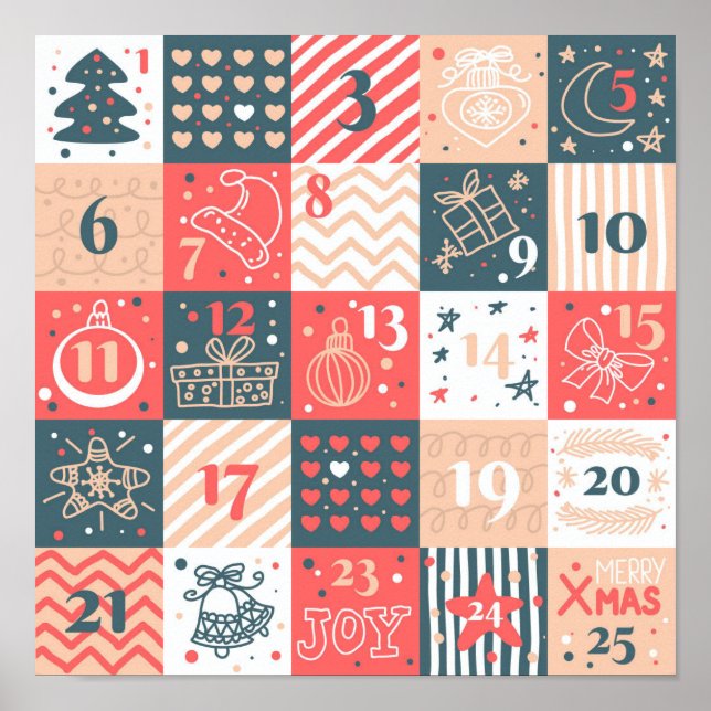 Poster Calendrier de l'Avent (Devant)