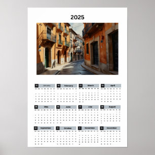 Poster Calendrier de Vue Belle France