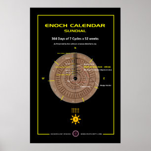 Poster Calendrier Enoch Cadran