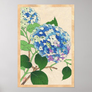 Poster Calendrier floral de Kawarazaki Shodo de fleur du