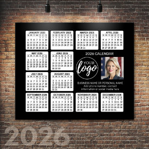 Poster Calendrier - logo, entreprise de photographie