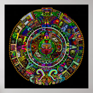 Poster Calendrier maya par Myztico