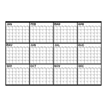 Calendrier Mensuel Minimaliste Non Daté pour Mur