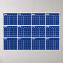 Calendrier Mensuel Minimaliste Non Daté pour Plani