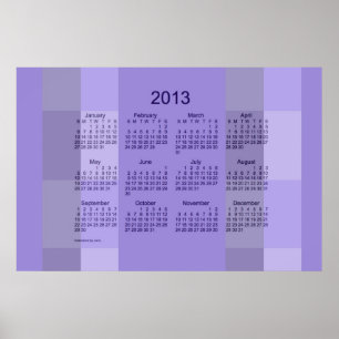 Poster Calendrier mural 2013