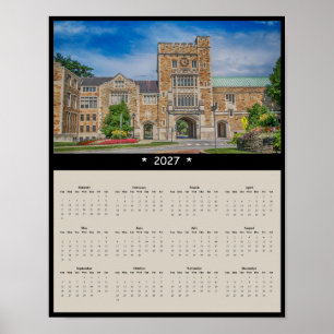 Poster Calendrier mural 2027 de Vassar College - Porte d'