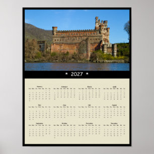 Poster Calendrier mural 2027 du château Bannerman - Hudso