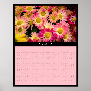Poster Calendrier mural 2027 Fleurs de printemps - Le jar