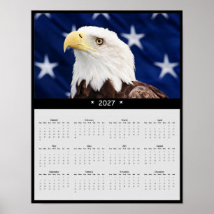 Poster Calendrier mural 2027 Pygargue à tête blanche - Ra