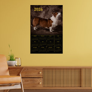 Poster Calendrier mural Corgi 2026