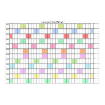 Calendrier mural de l'année scolaire 2026 - 2027