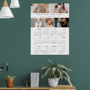 Poster Calendrier personnalisé avec photos pour la nouvel