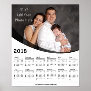 Poster Calendrier personnalisé photo DIY 2018