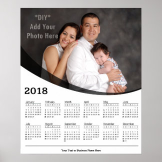 Poster Calendrier personnalisé photo DIY 2018